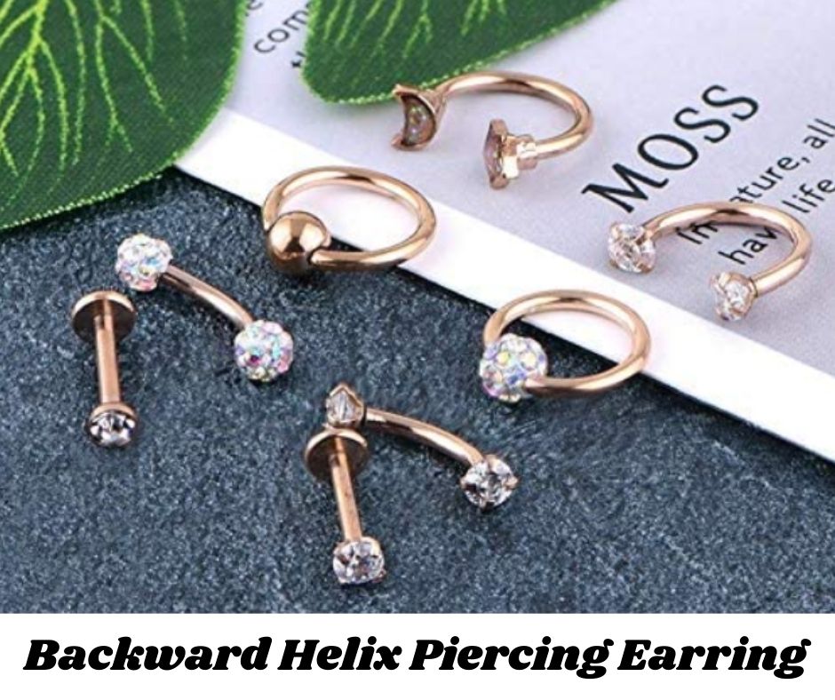 Backward Helix Piercing Earring