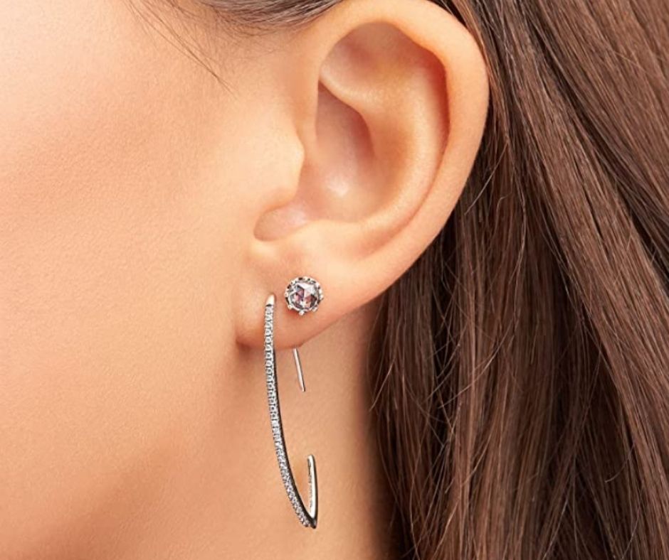 Pandora retired black earrings  Gem