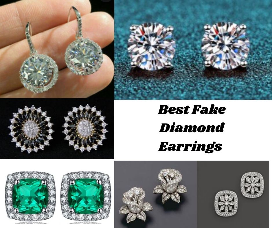Fake Diamond Earrings