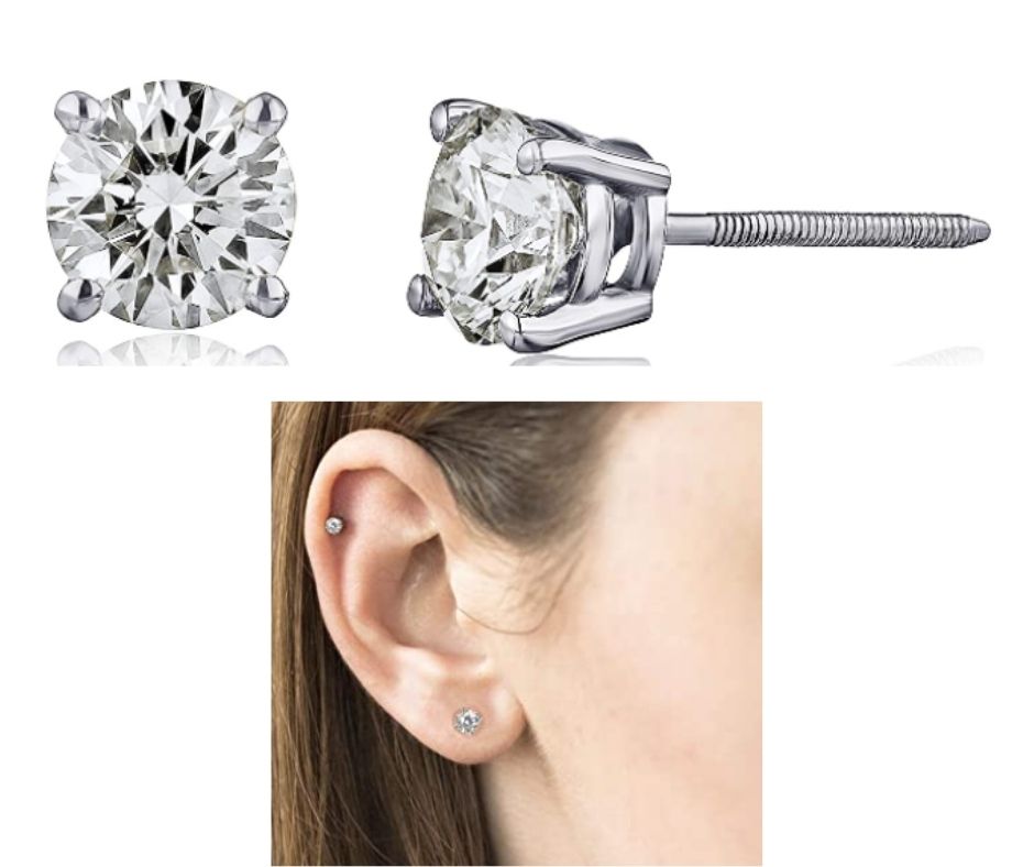 The Diamond Channel AGS Certified Diamond Earrings
