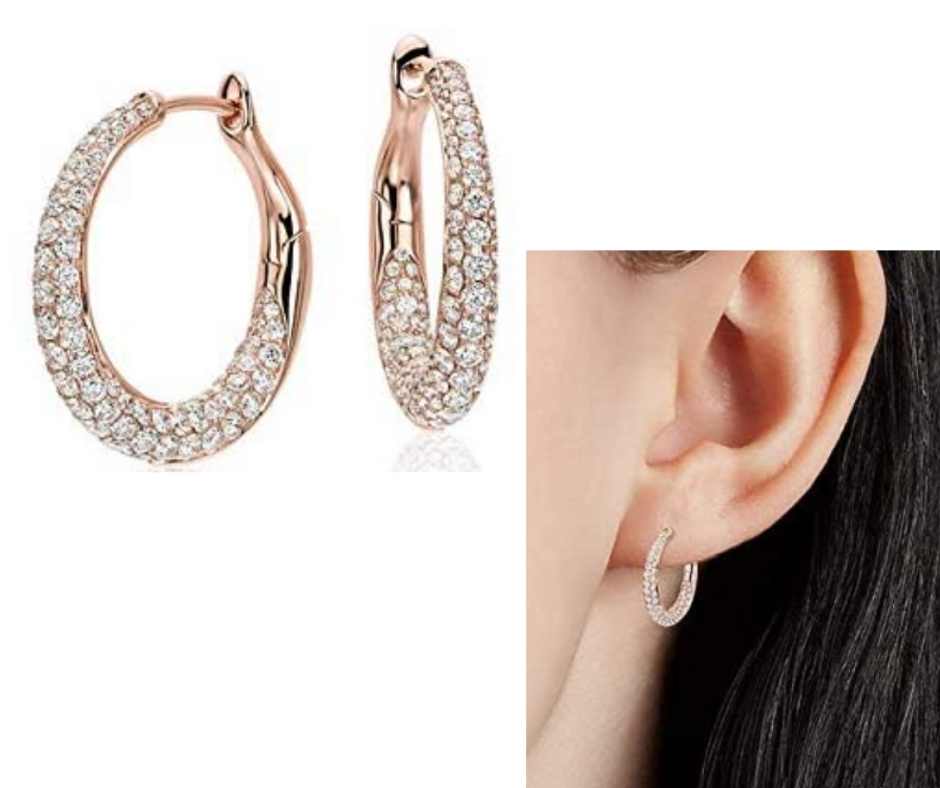 Diamond Culture Clip-on Wedding Hoop Earring